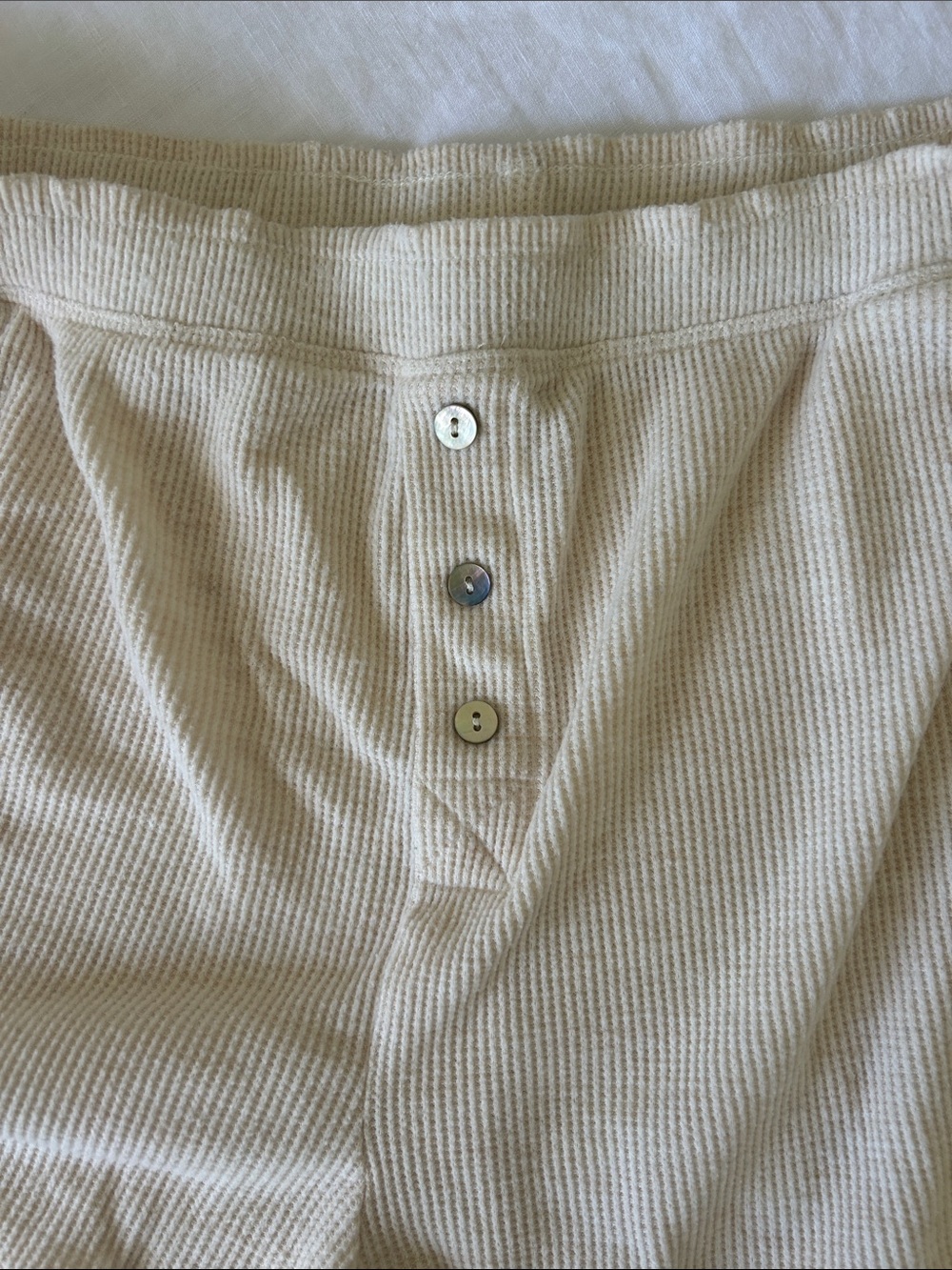 ZSupply Ribbed Button-Front Lounge Shorts - Picture 2 of 5